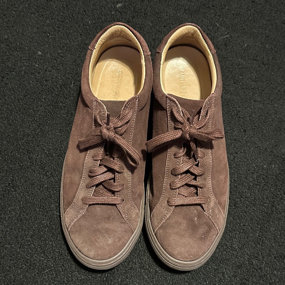 Burgundy Suede Men's Shoes